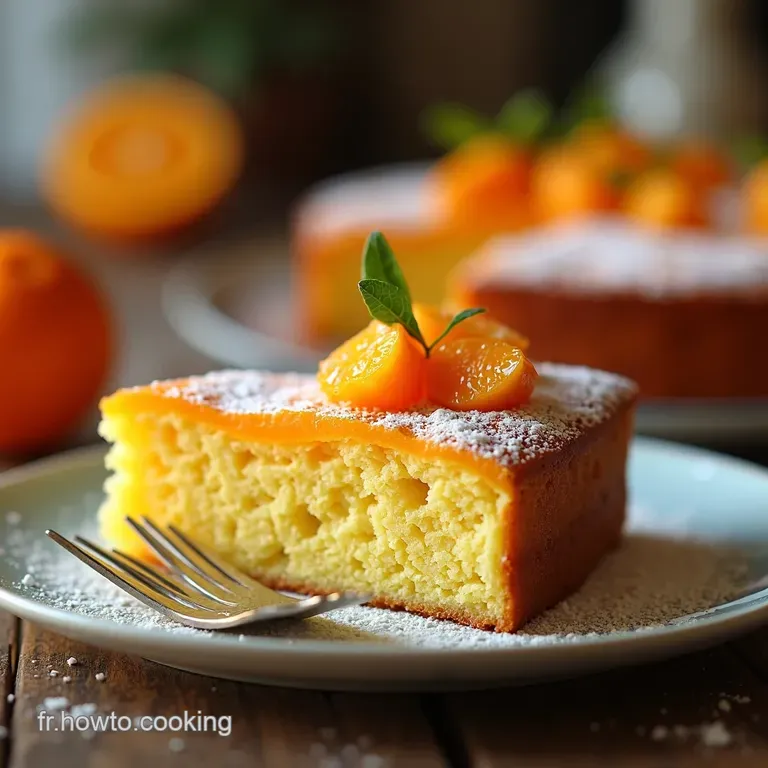 G&acirc;teau Soleil Orange Ma&iuml;s Sans Gluten presentation