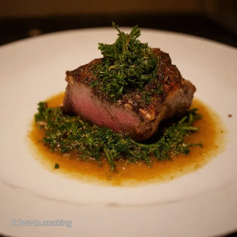 Gigot Dagneau Aux Herbes De Provence Sauce Aill&eacute;e Inoubliable presentation