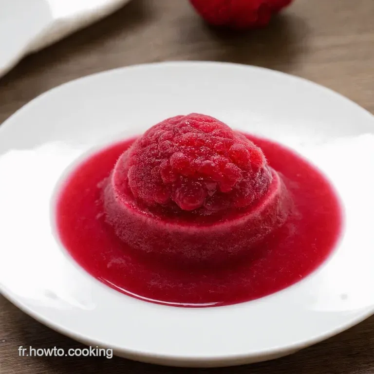 Glace à la Framboise Maison Sans Sorbetière