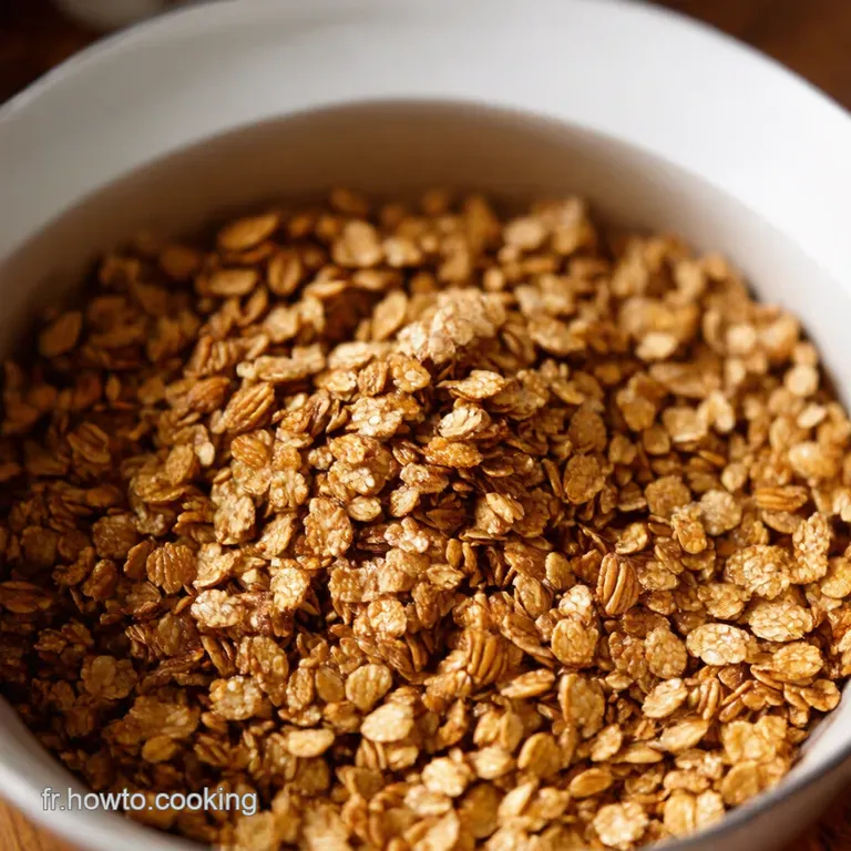 Granola Maison Croustillante L&eacute;l&eacute;gance Au Petit D&eacute;jeuner presentation