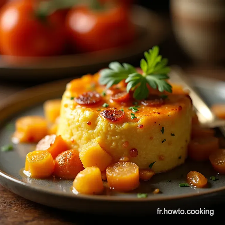 Gratin Bohème de Courge Butternut Douceur Crémée Noisettes Croquantes et Noix de Muscade presentation