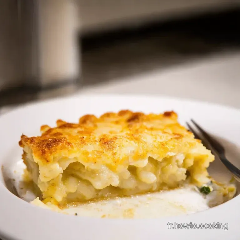 Gratin De Coquillettes Fromage Et Viande Confort &Agrave; La Fran&ccedil;aise presentation