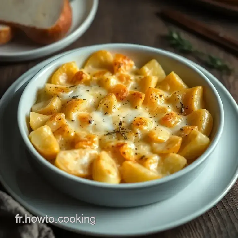 Gratin De Pomme De Terre Cr&eacute;meux &Agrave; La Fran&ccedil;ais presentation