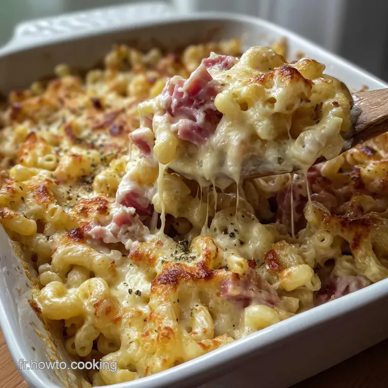 P&acirc;tes Jambon Fromage : Le Gratin Cr&eacute;meux Et Croustillant presentation