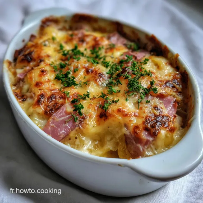 Gratin Pommes Terre Jambon : La Recette Comt&eacute; Fondante presentation