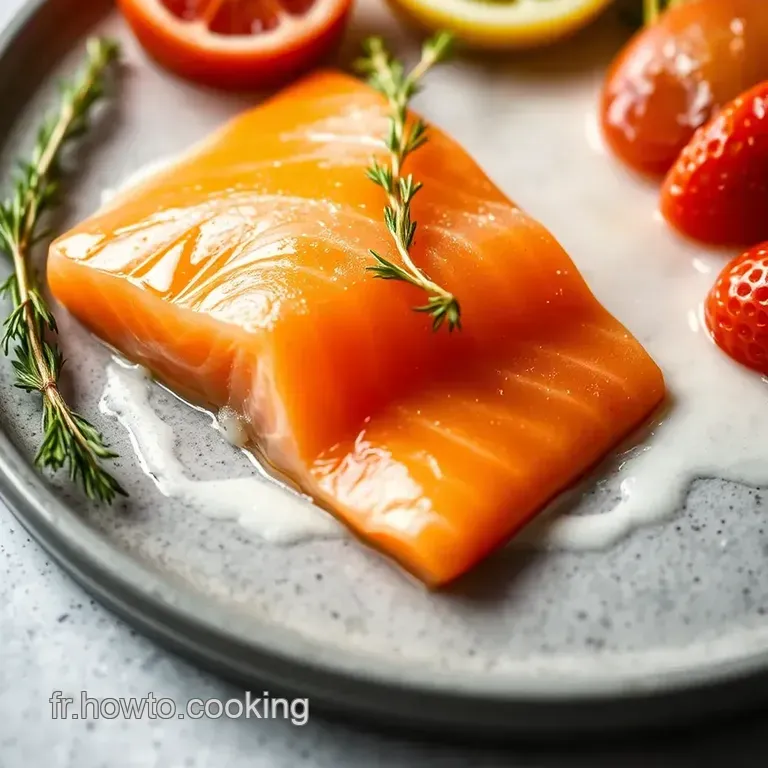 Gravlax De Saumon Maison presentation