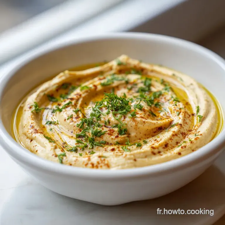 Recette Houmous Traditionnel: Texture Fondante