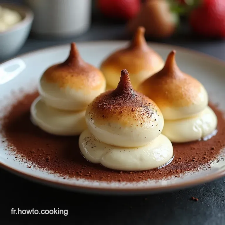 Îles Flottantes Noisette Chocolat Meringue Croustillante et Crème Intense