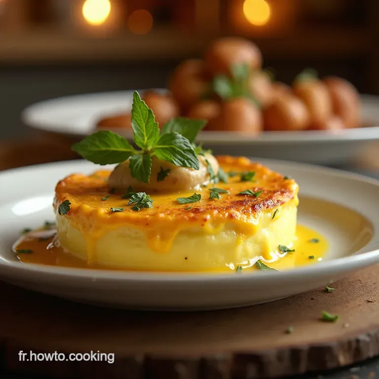 La Vraie Tartiflette Savoyarde Tradition et Fondant Parfait presentation