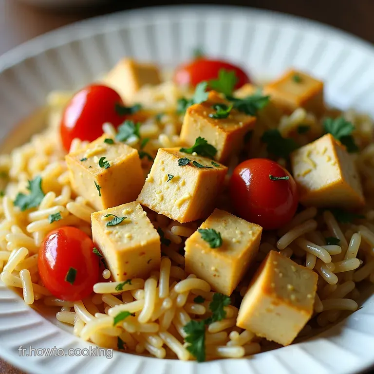 Salade de Riz Vénéré aux Tofu Fines Herbes Recette Estivale Facile