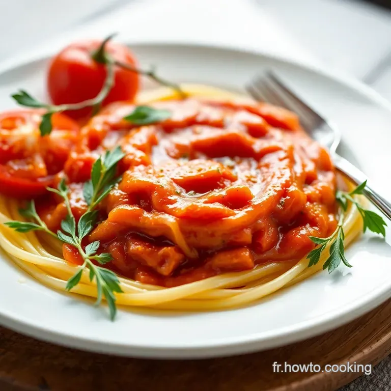 La Sauce Tomate De Grand-M&egrave;re presentation