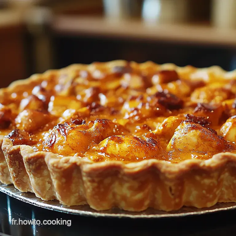 La Tarte Au Poulet Madras Et Son C&oelig;ur Cr&eacute;meux presentation