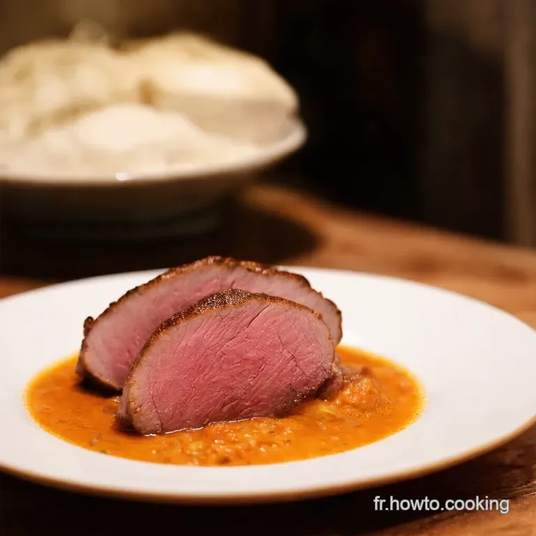 Langue De Porc Sauce Charcuti&egrave;re presentation