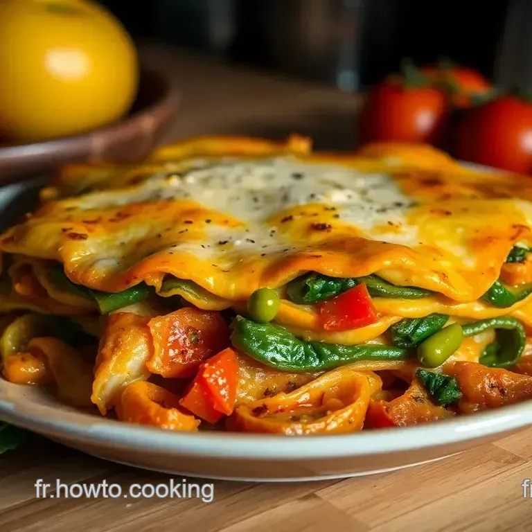 Lasagne V&eacute;g&eacute;tale &Eacute;pic&eacute;e aux L&eacute;gumes de Saison