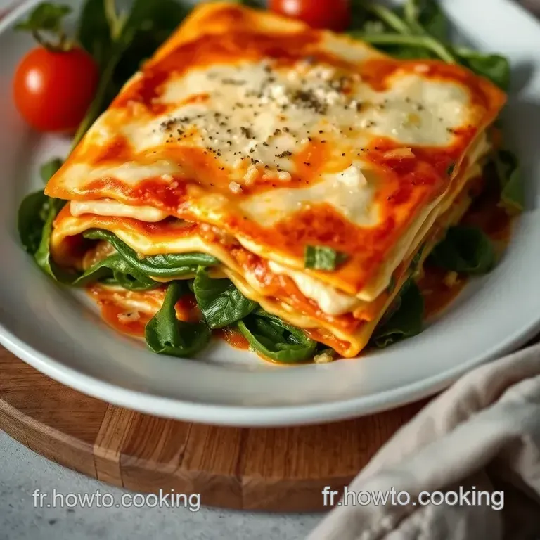 Lasagnes Aux &Eacute;pinards Et &Agrave; La Ricotta : Un Plat R&eacute;confortant presentation