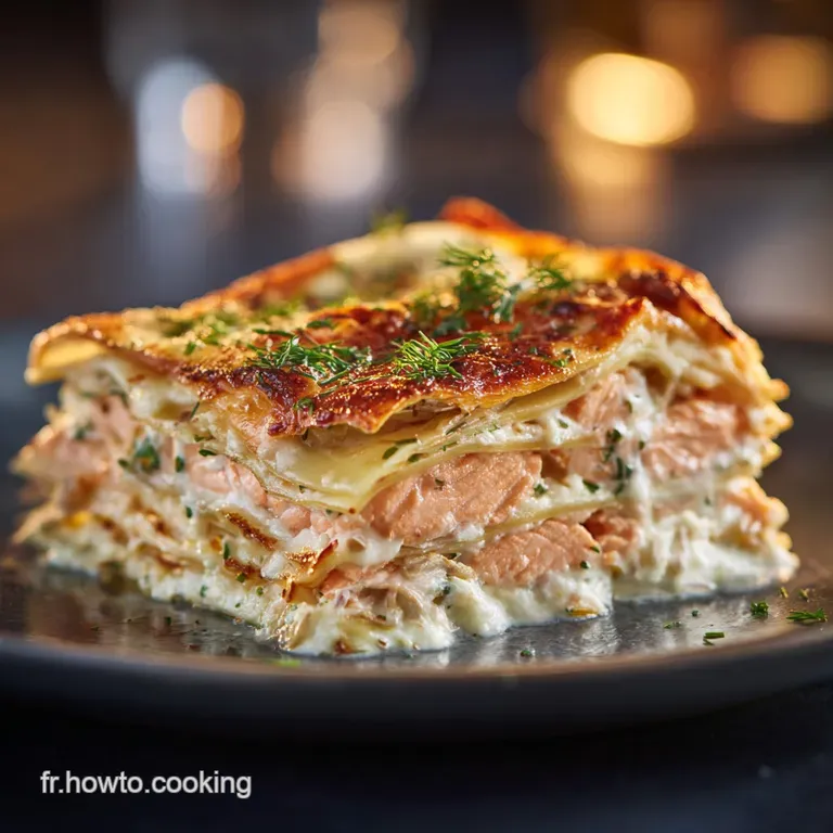 Lasagnes Gourmandes Symphonie Saumon Poireaux Chèvre Crémeuse