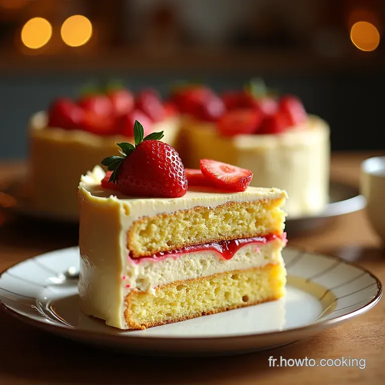 Le Layer Cake Danniversaire &Agrave; Lamaretto Un R&ecirc;ve Vanill&eacute; presentation