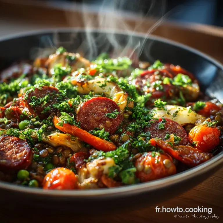 Lentilles du Puy au Chorizo et Légumes Un ragoût de bistrot raffiné