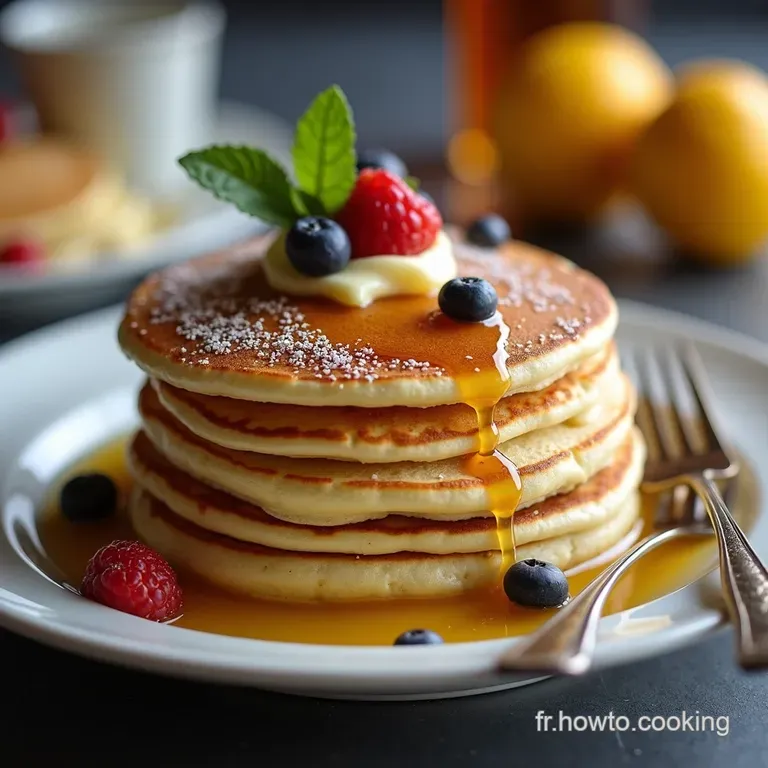 Les Vrais Pancakes Am&eacute;ricains Faciles Rapides et D&eacute;licieux