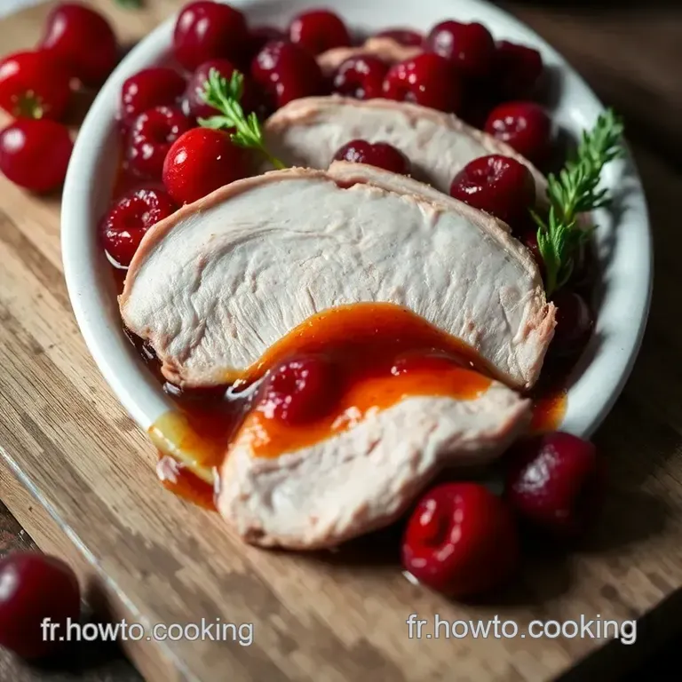 Magret De Canard Parfait Aux Cerises presentation