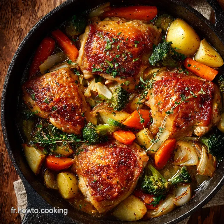 Mijoté de Poulet aux Légumes Racines à lAncienne Cocotte Familiale