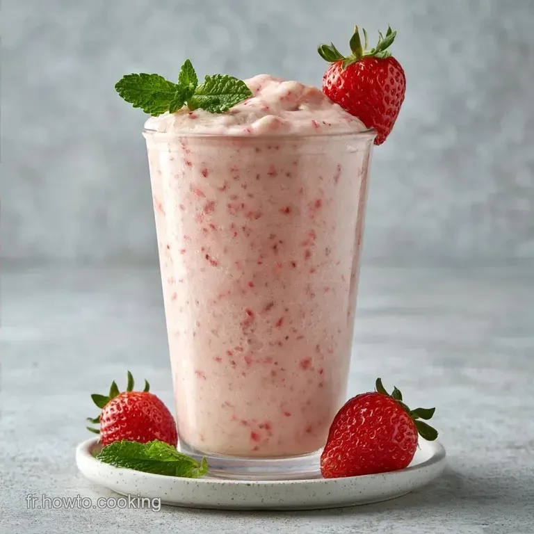 Milkshake Fraise Menthe Maison