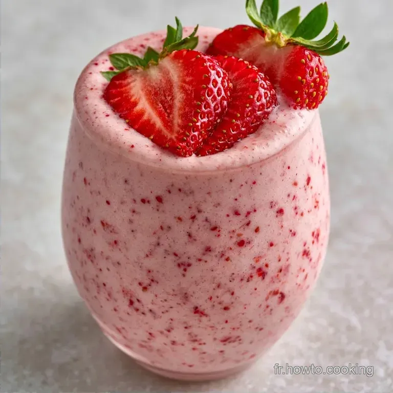Recette Milkshake Fraise Vanille en 5 Minutes