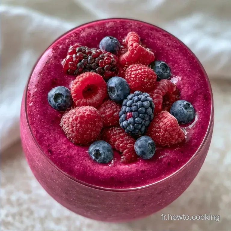 Milkshake Fruits Rouges Maison sans Glace
