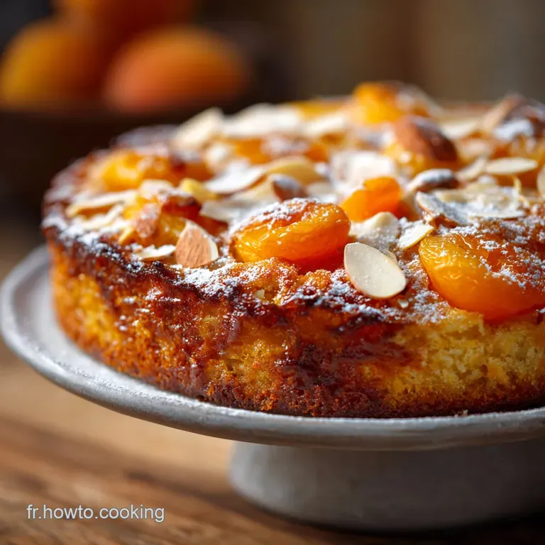 Gâteau moelleux abricots et amande Mon moelleux dété inratable