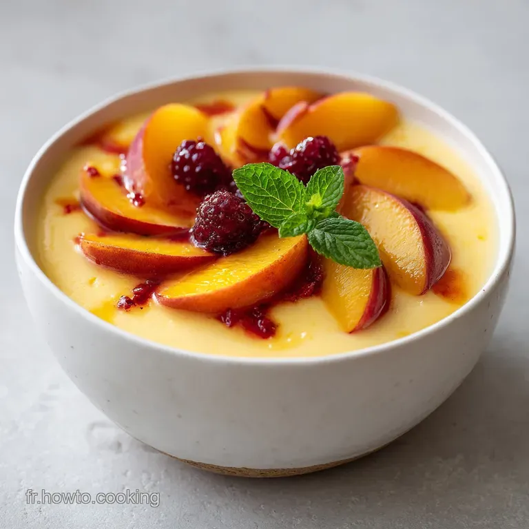 Mousse aux P&ecirc;ches : Le Secret dun Dessert A&eacute;rien