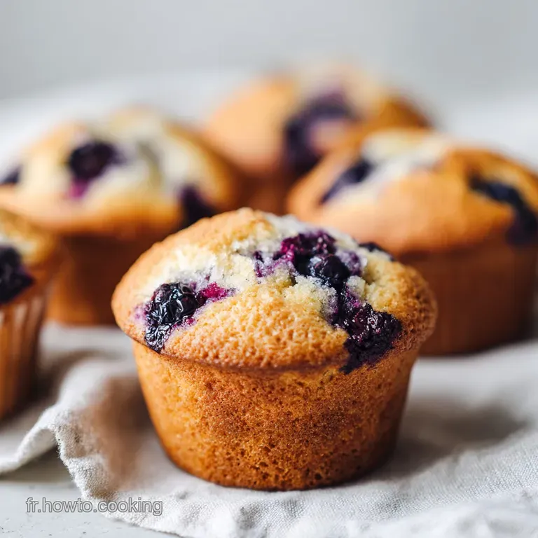 Muffins aux bleuets : Moelleux et Gourmands