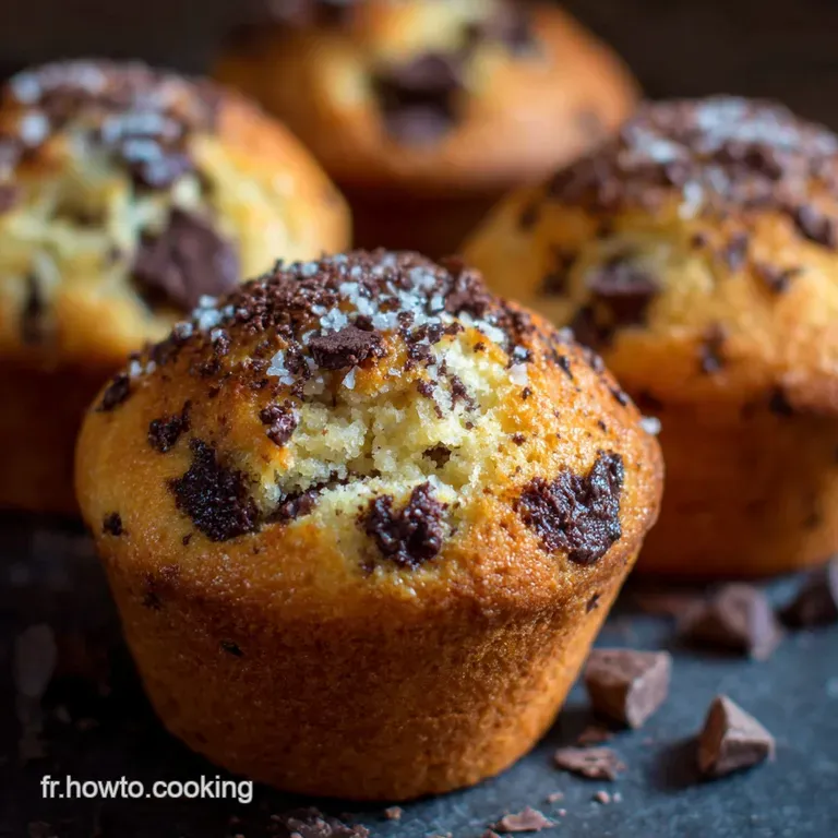 Muffins moelleux sans beurre aux p&eacute;pites de chocol : le secret du p&acirc;tissier