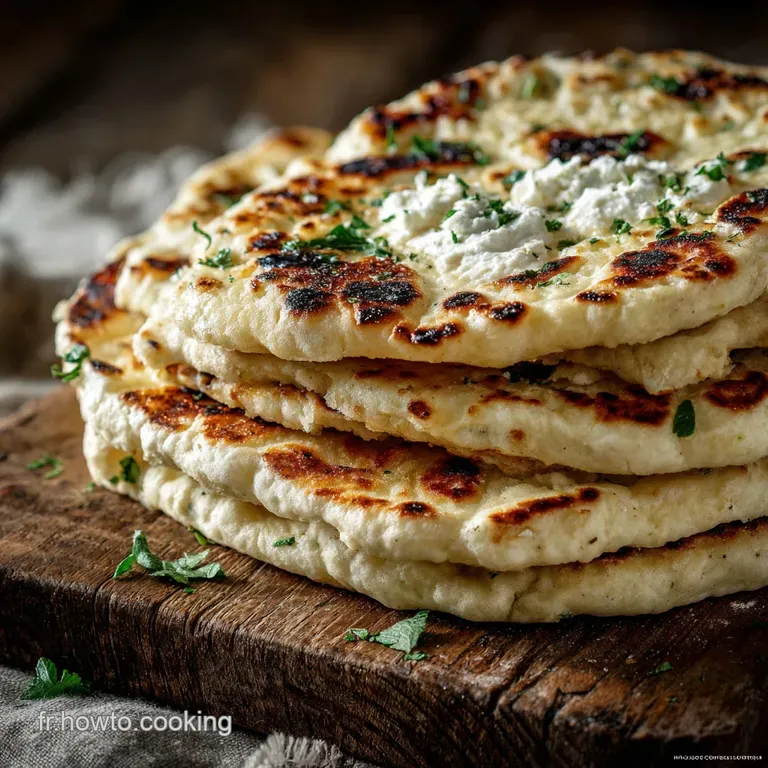 Naans L&eacute;gers Au Fromage Blanc : Le Moelleux Express Pr&ecirc;t En 30 Minutes presentation