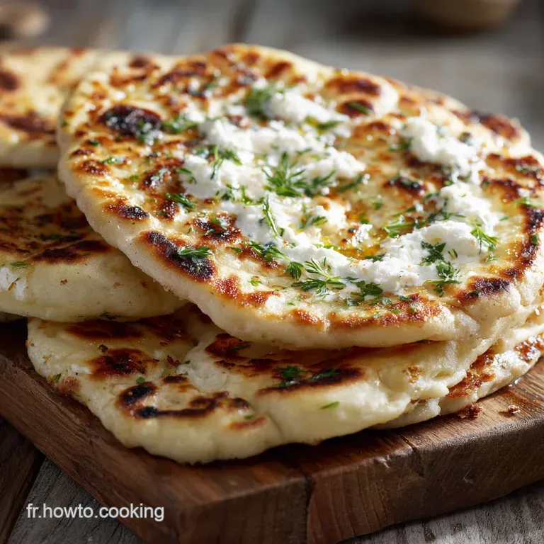 Naans L&eacute;gers au Fromage Blanc : Le moelleux express pr&ecirc;t en 30 minutes
