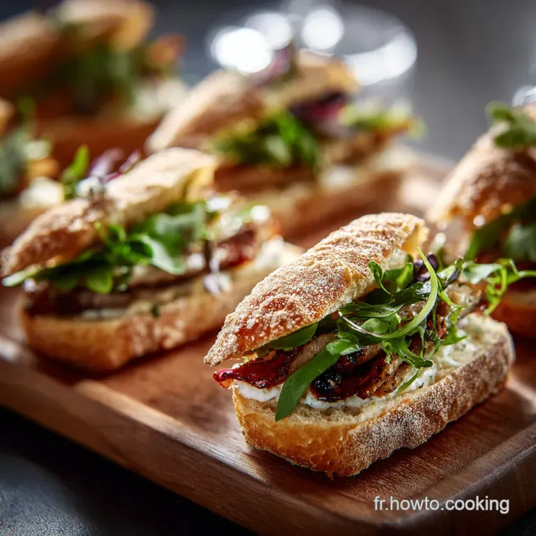 Les Navettes Ap&eacute;ritives Moelleuses Lart Du Minisandwich Fran&ccedil;ais presentation