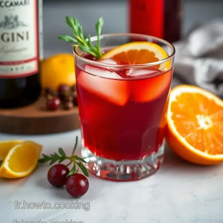 Negroni Classique: Un Cocktail R&eacute;tro Au Go&ucirc;t &Eacute;quilibr&eacute; presentation