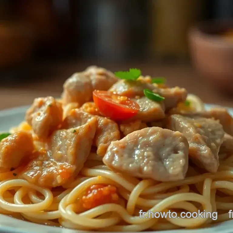 Nouilles Saut&eacute;es au Poulet : Un D&eacute;lice Asiatique &agrave; D&eacute;guster &agrave; la Maison