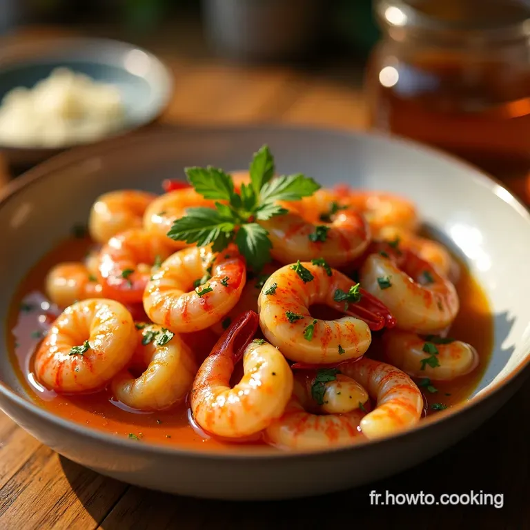 Nouilles Saut&eacute;es Aux Crevettes Amour En Bouch&eacute;e presentation