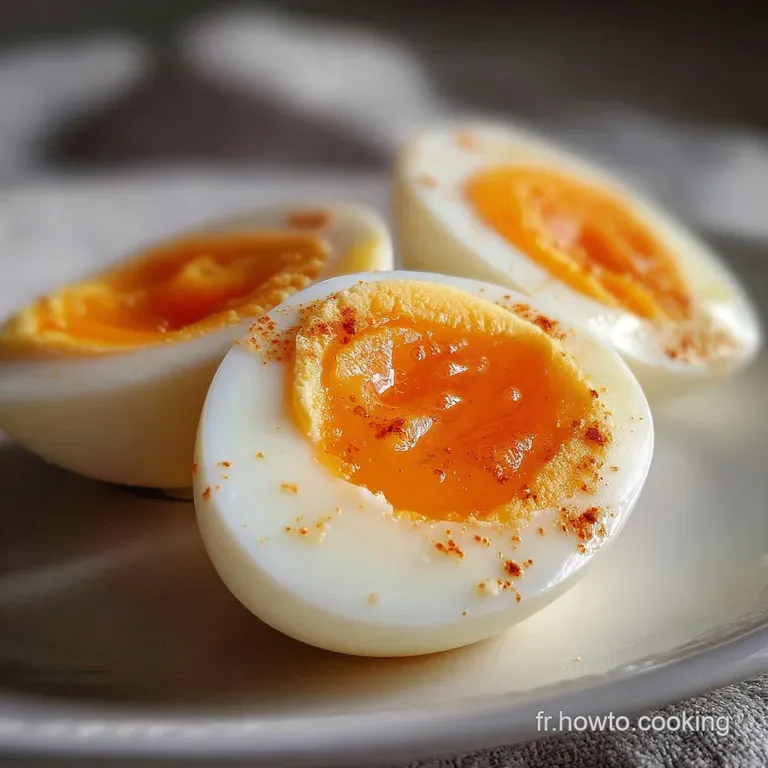 Oeuf &agrave; la coque served in a delicate porcelain egg cup, alongside buttered toast points on a linen-covered table.