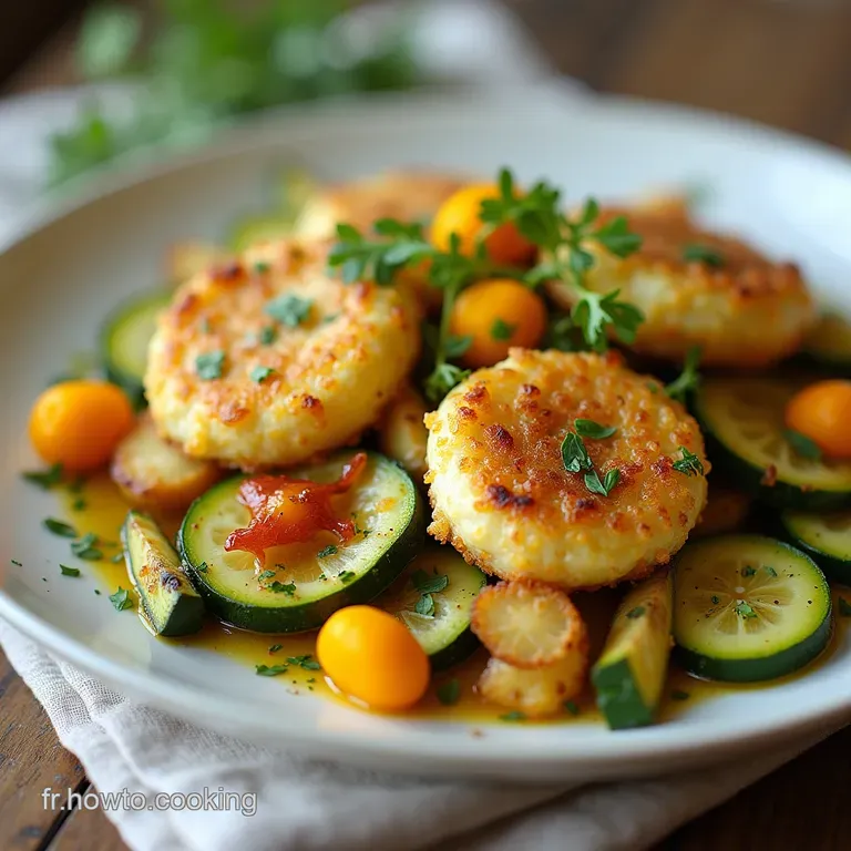 Les Œufs Miroir du Jardin Courgettes Croquantes et Fleurs de Courgette Frites