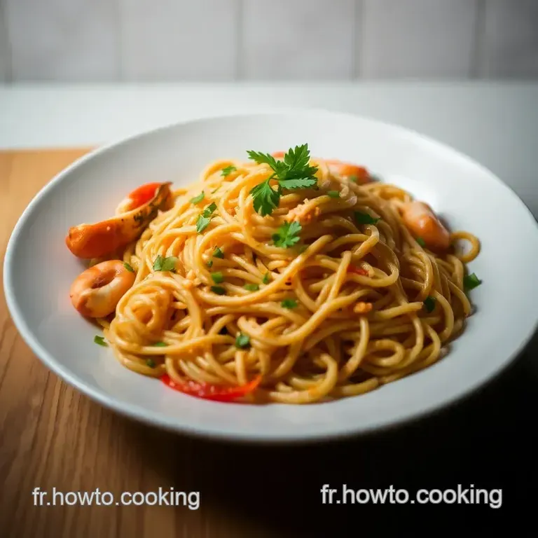 Pad Thai Authentique : &Eacute;vasion Culinaire Tha&iuml;landaise presentation