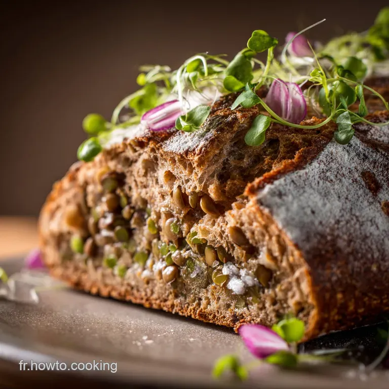 Le Pain De Lentilles Du Chef Rustique Savoureux Et Incontournable presentation
