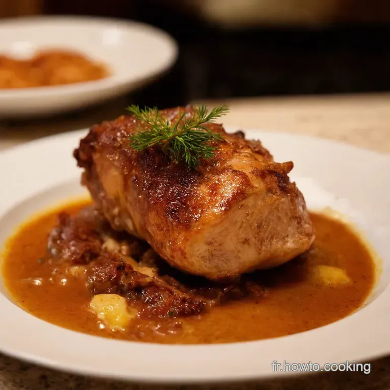 Paleron De B&oelig;uf Confit Savoureux presentation