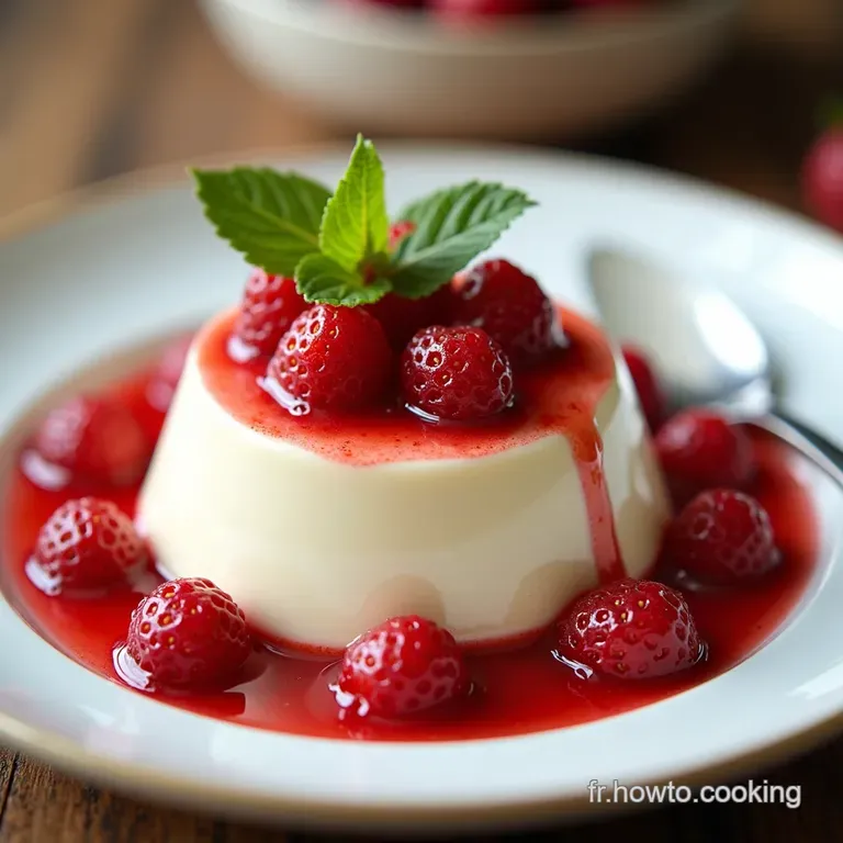 Recette Panna Cotta aux Fraises Facile La Crème Veloutée dÉté