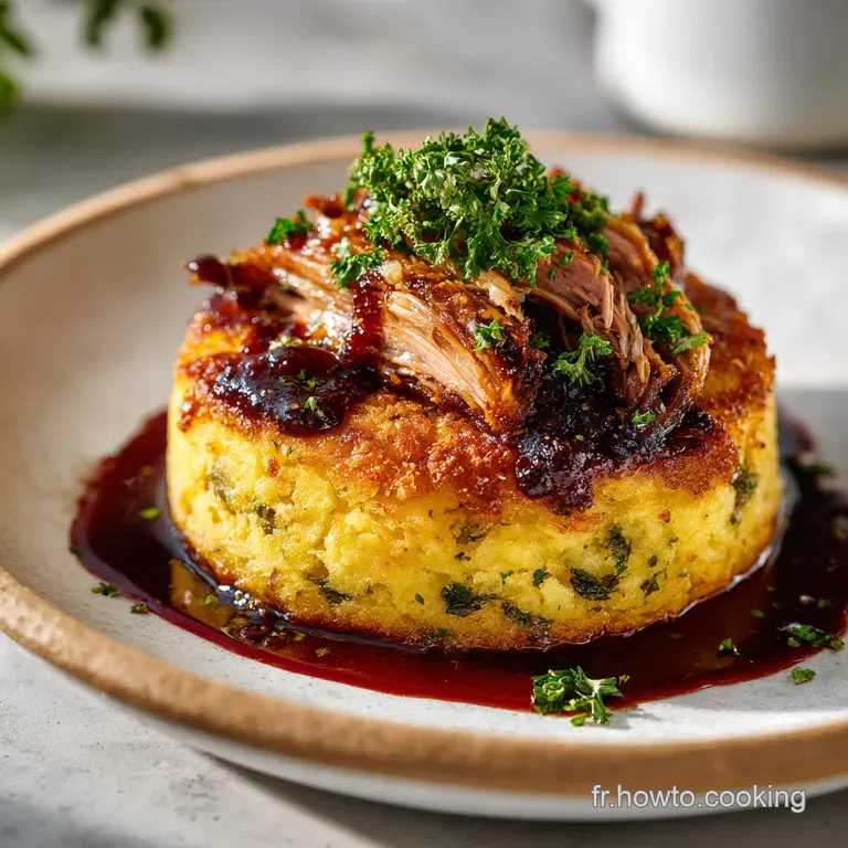 Parmentier De Canard Confit: Fondant et Croustillant