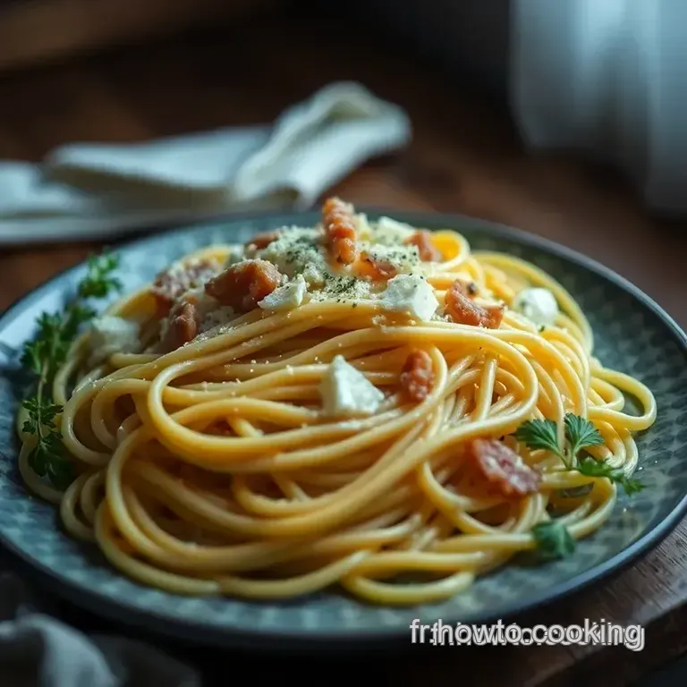 P&acirc;tes &Agrave; La Carbonara: Tradition Et Simplicit&eacute; presentation