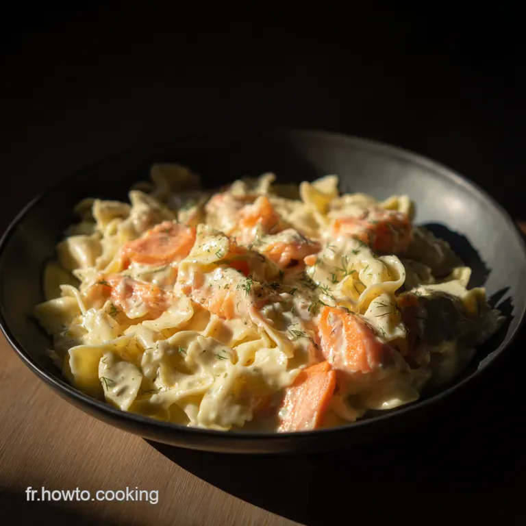 Pâtes au Saumon Crème Fraîche et Citron – Un Classique Revisité