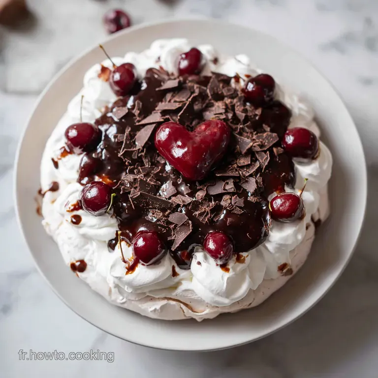 Pavlova For&ecirc;t-Noire aux Griottes
