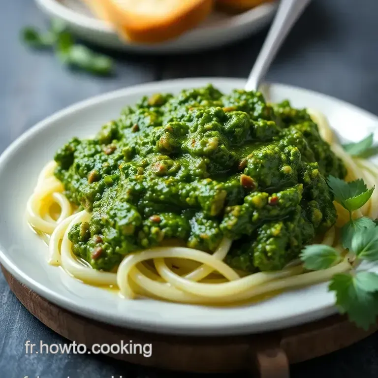 Pesto Au Basilic Vibrant: Un &Eacute;t&eacute; Italien En Pot presentation