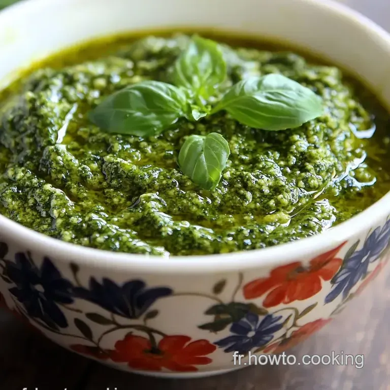 Pesto Genovese Authentique: La Recette De Grand-M&egrave;re presentation